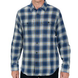 Filson Scout Shirt - Blue, Gold, and White (Large)
